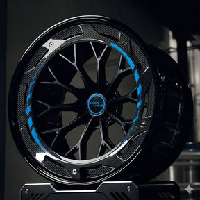 mods haus mh-003CF two-piece forged wheels with carbon fiber aero