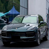midnight green car wrap installed on a suv