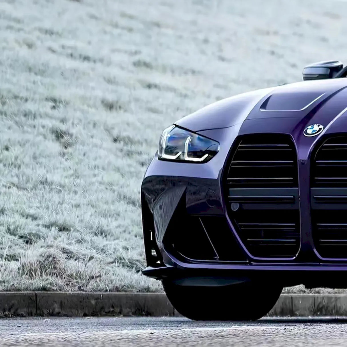 gloss metallic midnight purple vinyl wrap