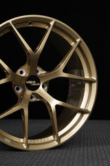 mods haus light gold forged wheel for bmw