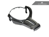 carbon fiber steering wheel trim by autotecknic for bmw f8x black