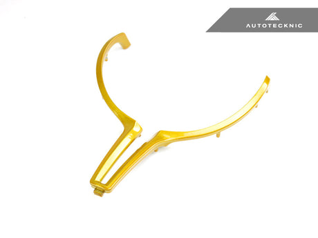 painted austin yellow steering wheel trim for bmw f8x by autotecknic