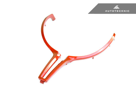 painted sakhir orange steering wheel bmw f8x trim by autotecknic