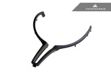 painted satin black bmw f8x steering wheel trim by autotecknic