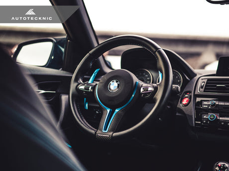 bmw steering wheel trim painted to color match by autotecknic