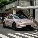 sports car wrapped in rouge pearl pink wrap