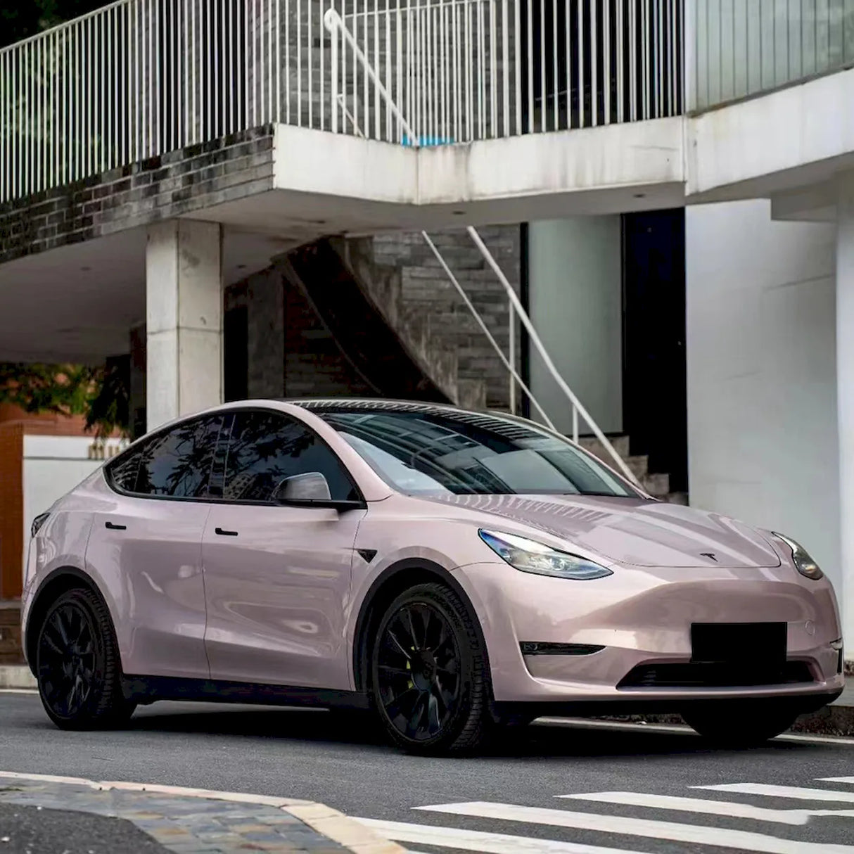rouge pearl pink car wrap