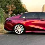 rupee purple car wrap installed on a vehicle's quarter panel