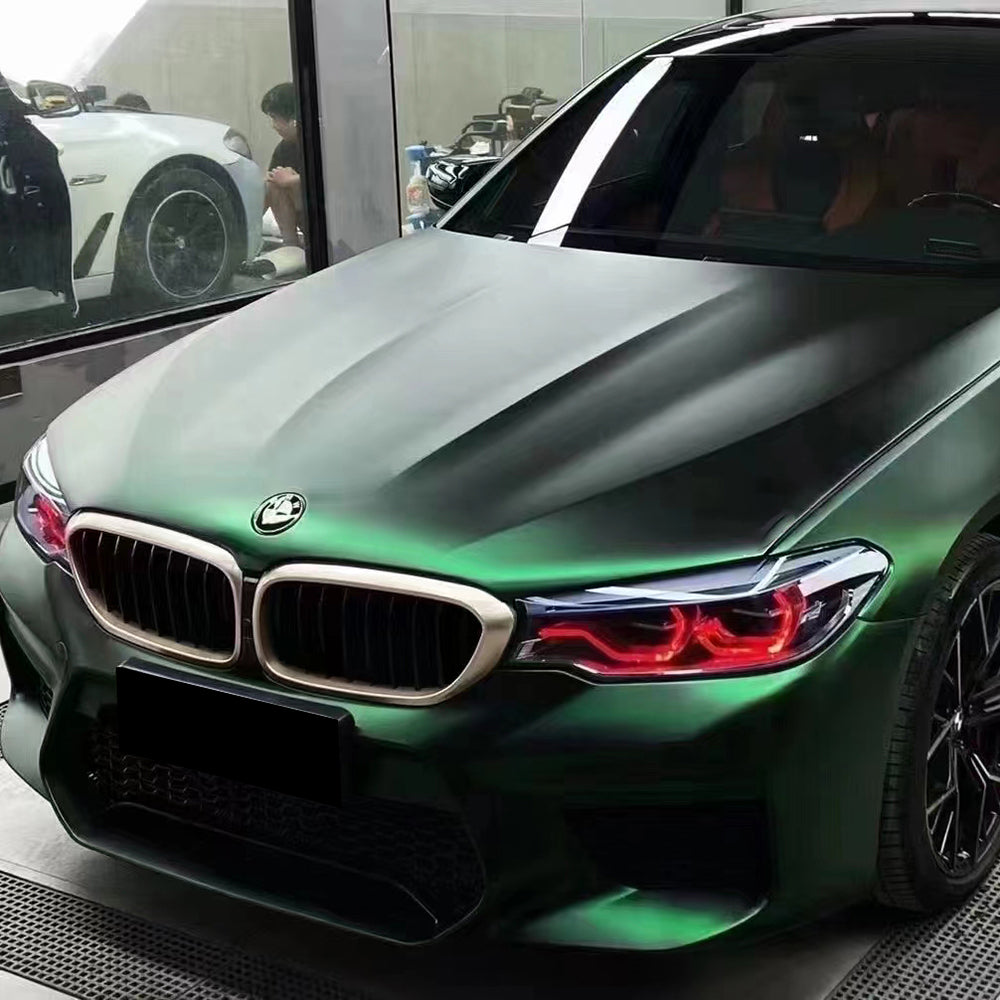 satin venom green car vinyl