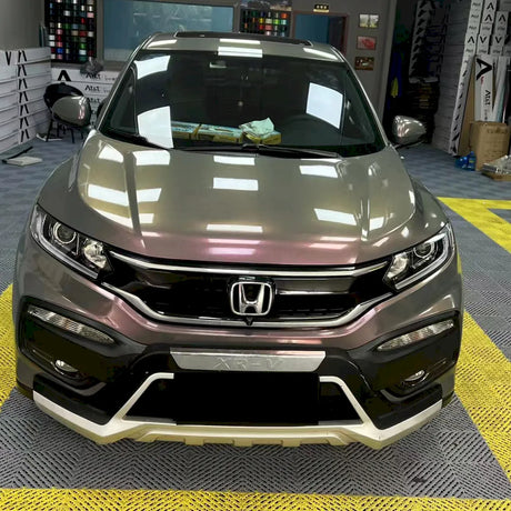 metallic stars phantom pink gray car vinyl wrap