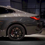 up close look of tourmalie gray gloss car wrap