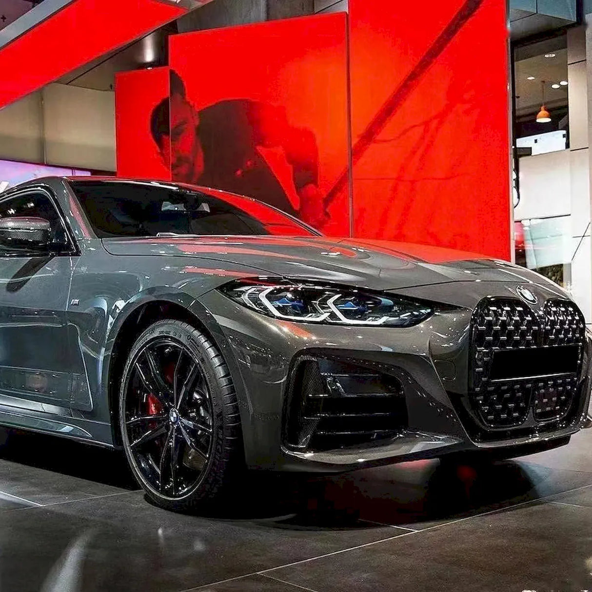 tourmalie gray car wrap showcased on a bmw