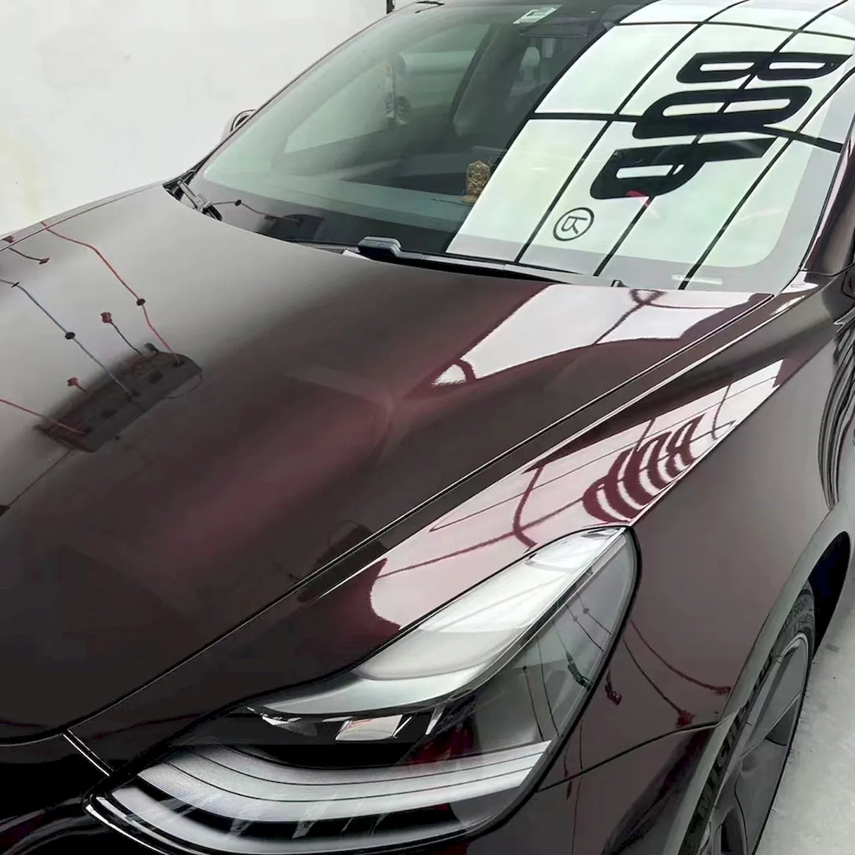 tourmalie red vehicle vinyl wrap