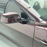 tourmalie red vinyl installed on a car