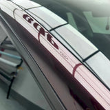 close up at tourmalie red car wrap