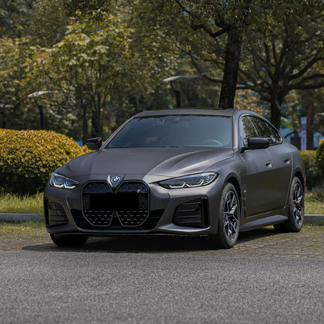 car wrapped in ultimate matte meteorite gray car wrap