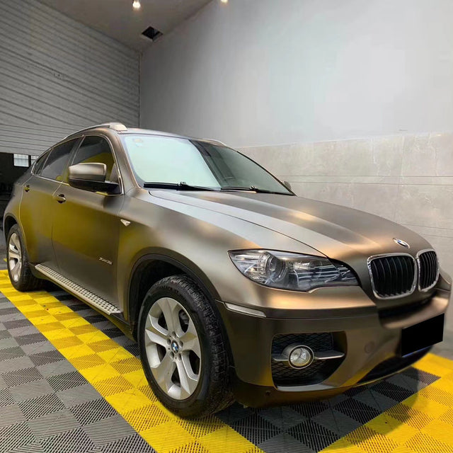 ultra matte coffee brown car wrap