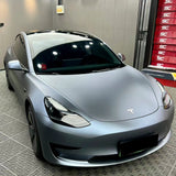 ultra matte blue gray car wrap
